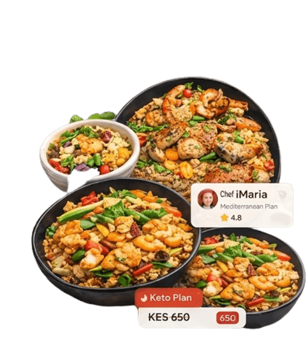 Curated meal plan dishes