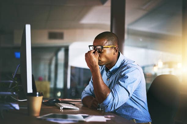 Busy professional overwhelmed